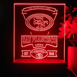 San Francisco 49ers EST 1946 LED Desk Light