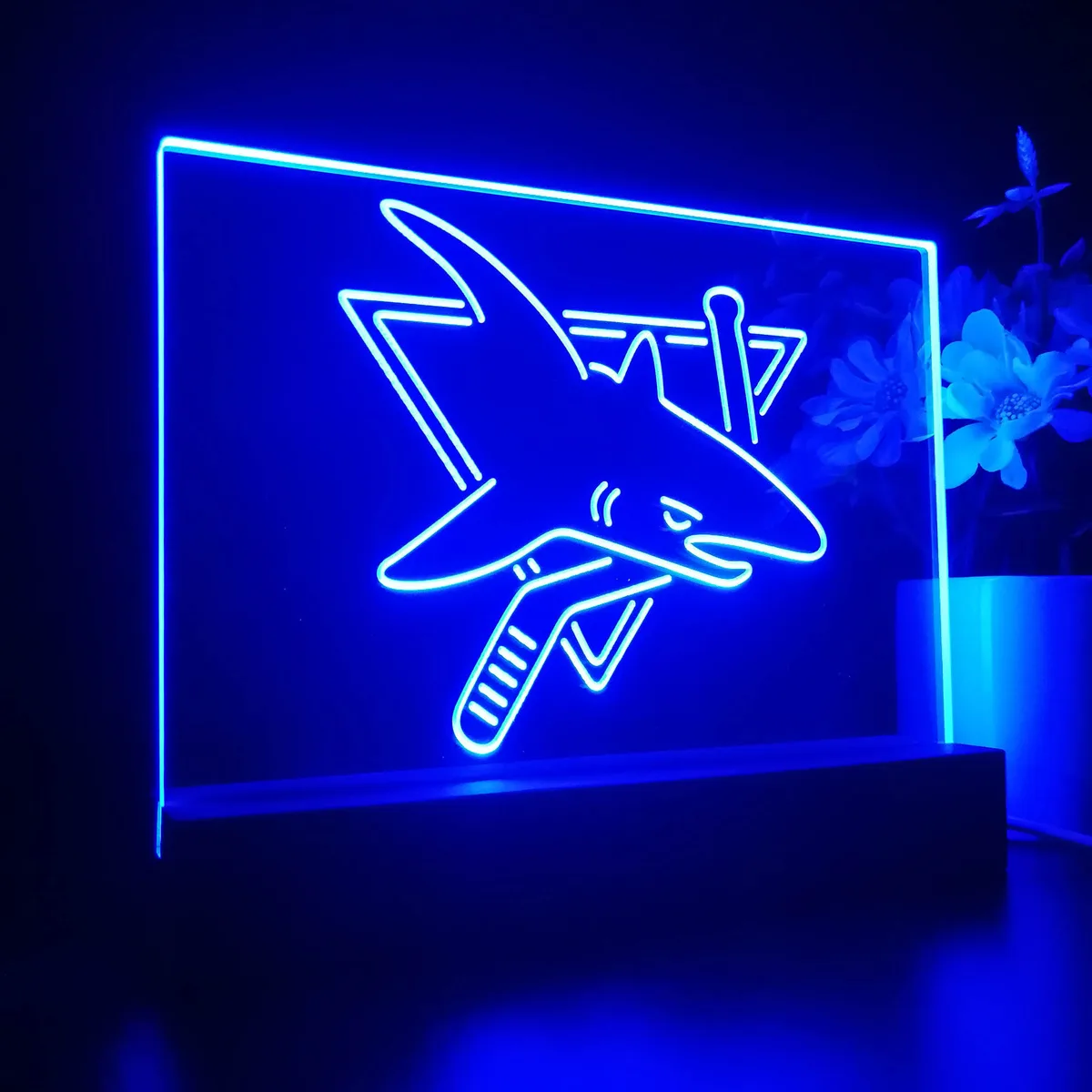 San Jose Sharks Logo 1 LED Desk Light