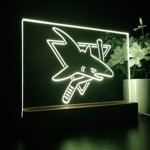 San Jose Sharks Logo 1 LED Desk Light