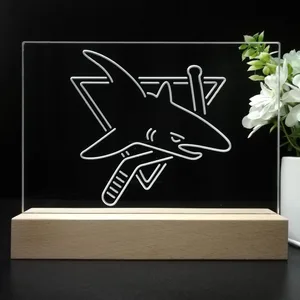 San Jose Sharks Logo 1 LED Desk Light
