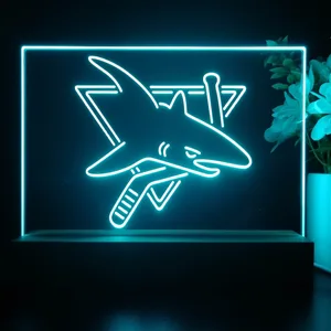 San Jose Sharks Logo 1 LED Desk Light