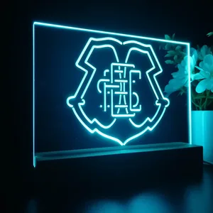 Santa Cruz Futebol Clube Logo LED Desk Light