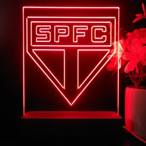 Sao Paulo Futebol Clube Logo LED Desk Light