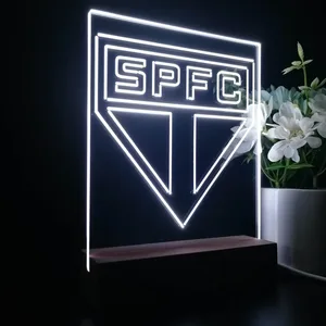 Sao Paulo Futebol Clube Logo LED Desk Light