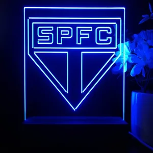 Sao Paulo Futebol Clube Logo LED Desk Light