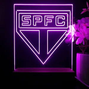 Sao Paulo Futebol Clube Logo LED Desk Light