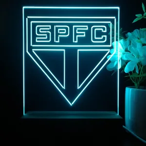 Sao Paulo Futebol Clube Logo LED Desk Light