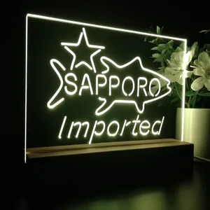 Sapporo Premium Beer Fish Star LED Desk Light