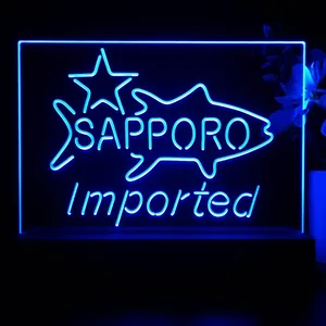 Sapporo Premium Beer Fish Star LED Desk Light