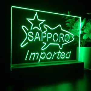 Sapporo Premium Beer Fish Star LED Desk Light