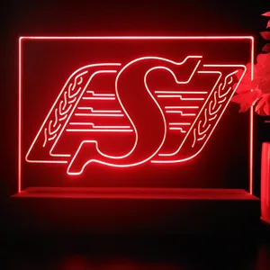 Saskatchewan Roughriders Logo LED Desk Light