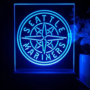 Seattle Mariners Logo 1 LED Desk Light