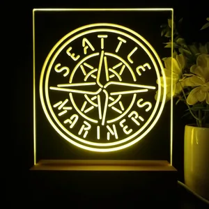 Seattle Mariners Logo 1 LED Desk Light