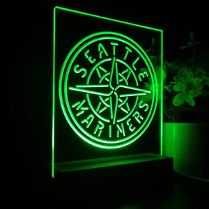 Seattle Mariners Logo 1 LED Desk Light