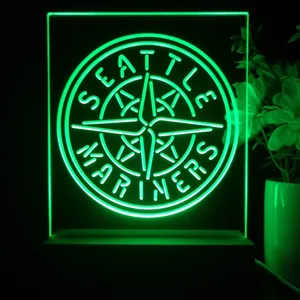 Seattle Mariners Logo 1 LED Desk Light