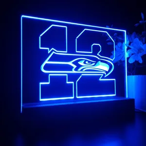 Seattle Seahawks 12th man LED Desk Light