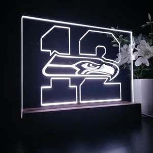 Seattle Seahawks 12th man LED Desk Light