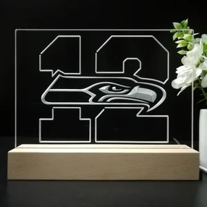 Seattle Seahawks 12th man LED Desk Light