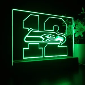 Seattle Seahawks 12th man LED Desk Light