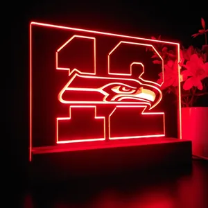 Seattle Seahawks 12th man LED Desk Light