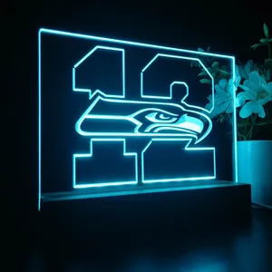 Seattle Seahawks 12th man LED Desk Light