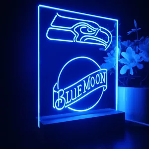 Seattle Seahawks Blue Moon LED Desk Light
