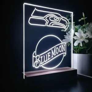 Seattle Seahawks Blue Moon LED Desk Light