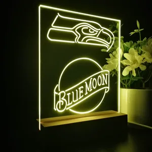 Seattle Seahawks Blue Moon LED Desk Light