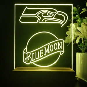 Seattle Seahawks Blue Moon LED Desk Light