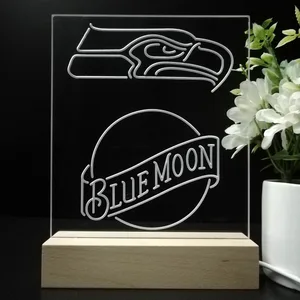 Seattle Seahawks Blue Moon LED Desk Light