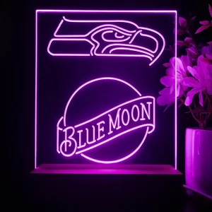 Seattle Seahawks Blue Moon LED Desk Light
