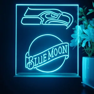 Seattle Seahawks Blue Moon LED Desk Light