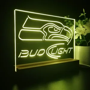 Seattle Seahawks Bud Light 2 LED Desk Light