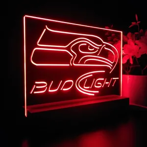 Seattle Seahawks Bud Light 2 LED Desk Light