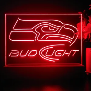 Seattle Seahawks Bud Light 2 LED Desk Light