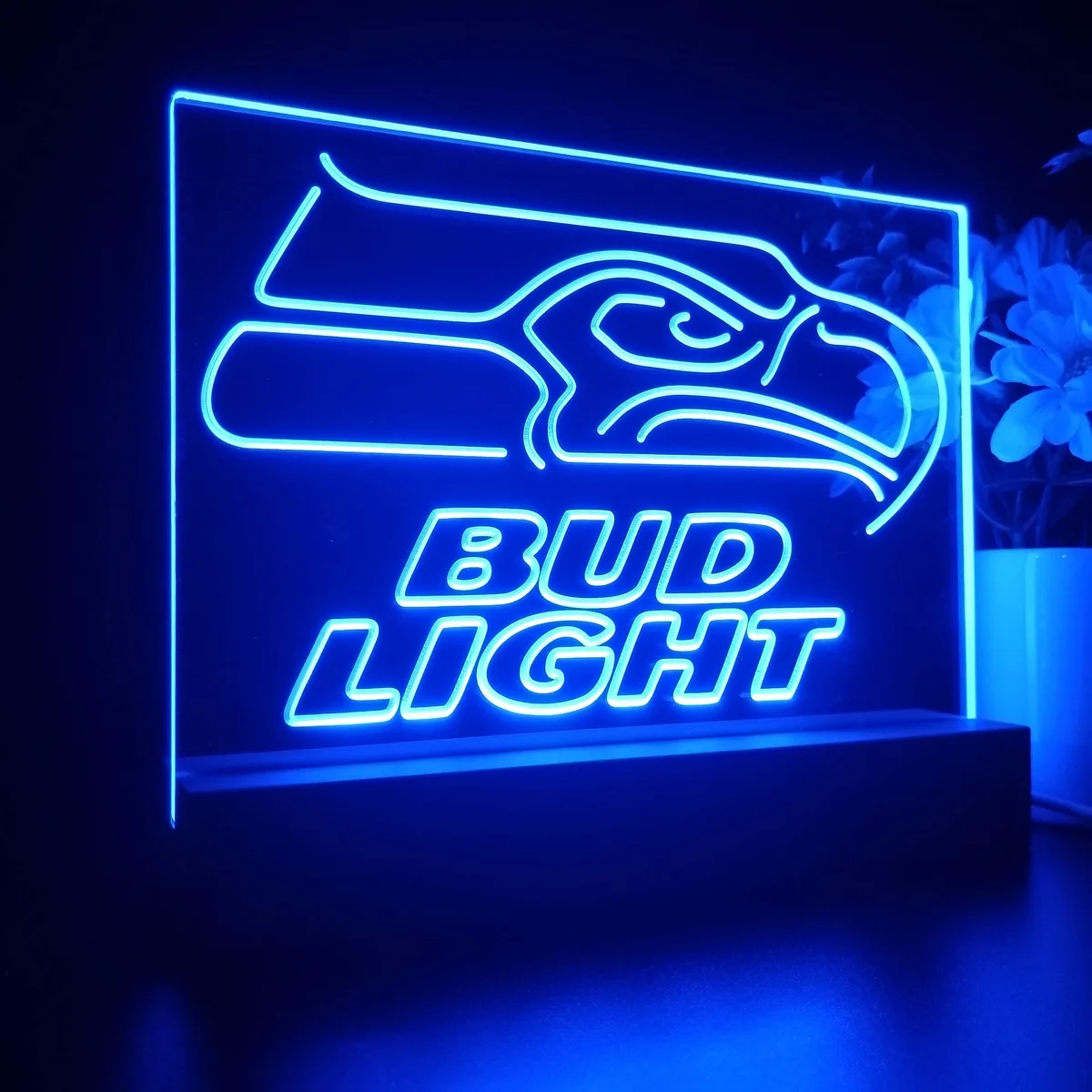 Seattle Seahawks Bud Light LED Desk Light