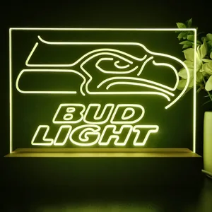 Seattle Seahawks Bud Light LED Desk Light
