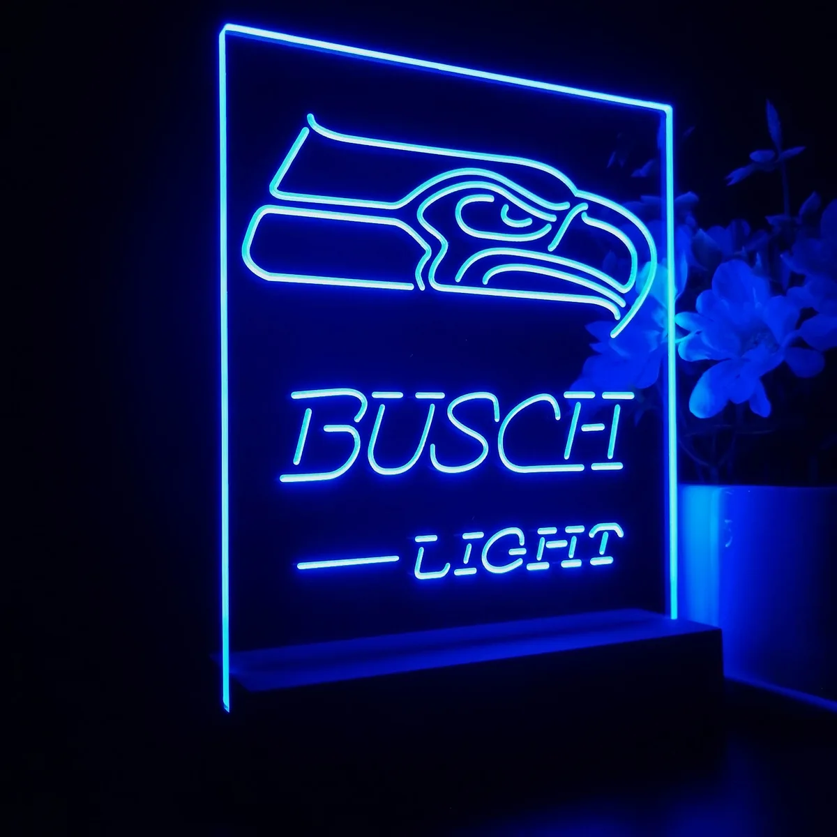 Seattle Seahawks Busch Busch Light LED Desk Light