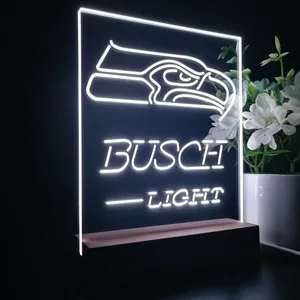 Seattle Seahawks Busch Busch Light LED Desk Light