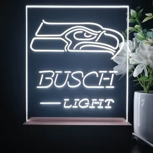 Seattle Seahawks Busch Busch Light LED Desk Light