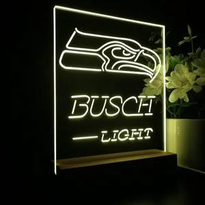 Seattle Seahawks Busch Busch Light LED Desk Light