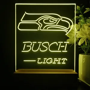 Seattle Seahawks Busch Busch Light LED Desk Light