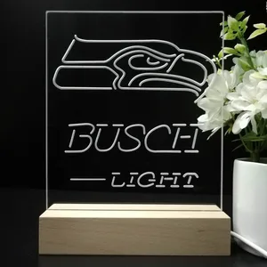 Seattle Seahawks Busch Busch Light LED Desk Light