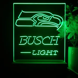 Seattle Seahawks Busch Busch Light LED Desk Light