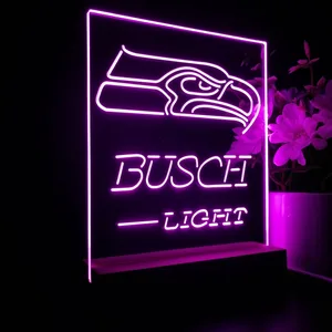 Seattle Seahawks Busch Busch Light LED Desk Light