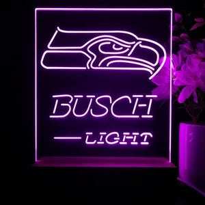 Seattle Seahawks Busch Busch Light LED Desk Light