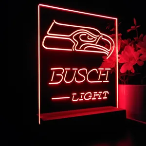 Seattle Seahawks Busch Busch Light LED Desk Light