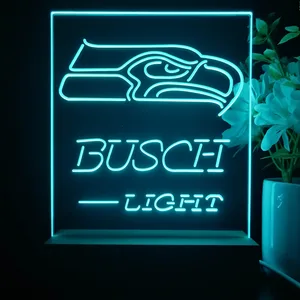 Seattle Seahawks Busch Busch Light LED Desk Light