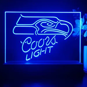 Seattle Seahawks Coors Light LED Desk Light