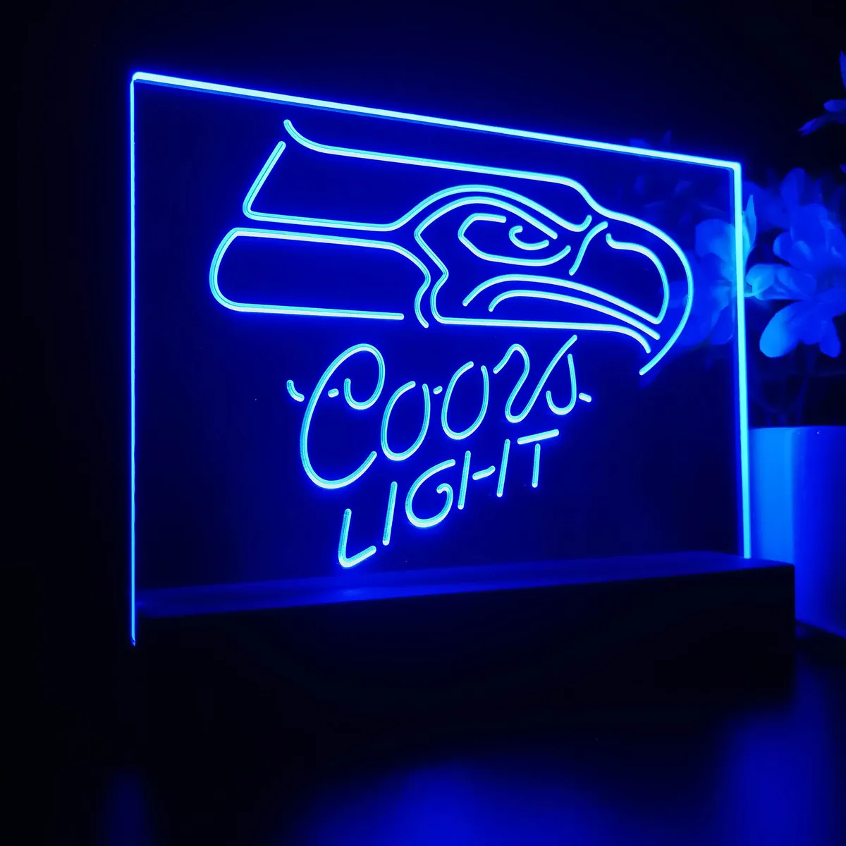Seattle Seahawks Coors Light LED Desk Light